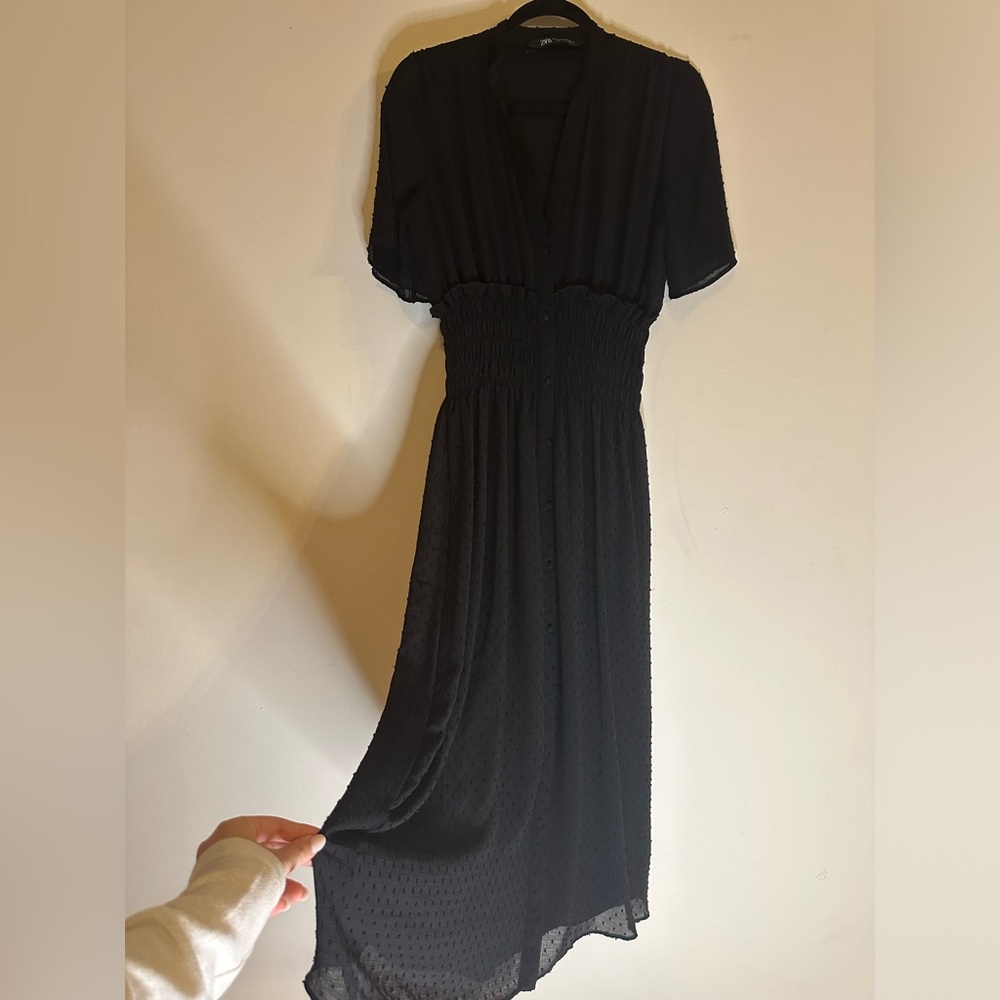 Black Midi Dress- Zara